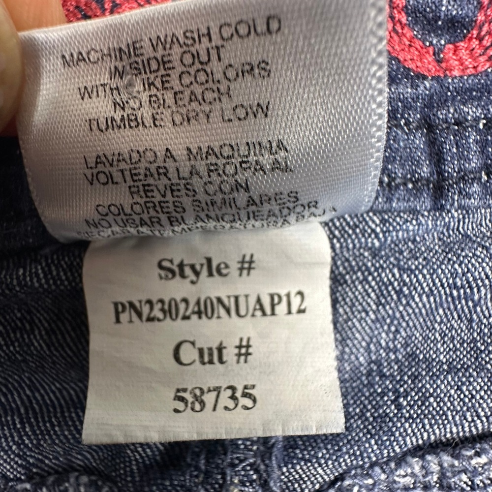 Bongo Womens Dark Wash Capri Jeans Cropped  super low rise Y2K 90s style Size 9 - Picture 9 of 12
